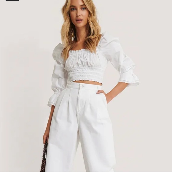 NA-KD Cropped Blouse - Picture 6 of 7